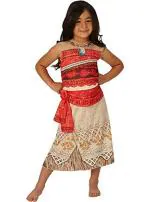 Kaku Fancy Dresses Cartoon Character Princess Moana Costume for Girls - 7-8 Years