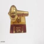 rati DECOR Metal Car Dashboard Bahubali Hanuman Gada | Bajrang Bali Gada | Suitable for Car Dashboard or Table For Decoration | CarbonFiberMaterial for gift | 7 CM