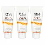 Globus Naturals Gold face scrub pack of 3