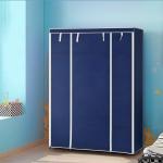 TINNITUS Steeze Pvc Blue Do-It-Yourself Collapsible Wardrobe(Blue)