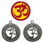 Divyamantra Multicolour Acrylic Sri Gayatri Mantra and Om (Pack of 3)
