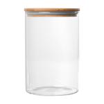 Home Heaven Glass Sugar Container, , Bamboo Lid, Jars for Coffee Beans, Spices, Brown Sugar, Tea, Flour, Nuts, Candy, Salts