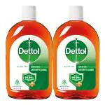 Dettol Antiseptic Disinfectant liquid for First aid, Surface Cleaning and Personal Hygiene, 550ml Each (Pack of 2)