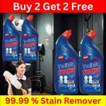 BLISS & BLUSH Toilet Cleaner blue 2Liter With Super Active Cleaning Liquid Agent, Can Effectively Remove Stubborn Dirt From Toilet Etc