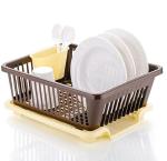 SUMOWARE 3 in 1 Large Durable Plastic Kitchen Sink Dish Rack Drainer Drying Rack Washing Basket with Tray for Kitchen, Dish Rack Organizers