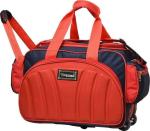 FEDRA Red Polyester Strolley Duffel Bag - 40 L
