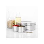 Omega Stainless Steel Masala Dabba/Spice Box with 7 Containers & Spoon - 1.3L (11