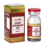 Multani Vasant Kusumakar Ras with 24 Carat gold & Pearl | Helpful in Carbohydrate Metabolism, General Weakness | Helps In Concentration, Urinary Infection & Immunity Booster | 10 Tablets