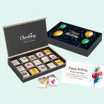 Chocoloony Birthday Chocolate Gift box 15pcs Milk Assorted Chocolates | Gift box for girlfriend