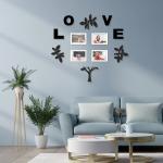 Random Love Tree Collage Photo Frames for Wall Decoration| Home and Wall Decor Framing of Photos and Picture For Living Room, Bedroom, Home, Office Set of 4 (8
