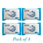 Ice Fresh Pack of 4 Face Wipes, Boosts Skin Oxygen, Clear Dirt, Remove Makeup, Gives Fresh and Glowing Skin. Aloe Vera. (25 pc x 4)