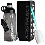 ABSTRACT 2 Liter Leak Proof BPA Free Fitness Sports Water Bottle, Big Water Jug (Pack of 1, Black)