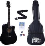 intern INT-P41C-BK Acoustic Guitar Meranti, Rosewood Rosewood Right Hand Orientation  (Black)