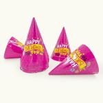 SPECIALYOU.IN 10Pcs Pink Happy Birthday Cap for Girls & boys Birthday Caps for Birthday or Birthday Caps for Kids/Happy Birthday Caps for girls, Stylish Hats for Children.