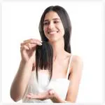 Hair Originals Women's Human Hair Bang (Natural Black, Low density)