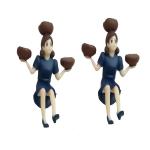 Aayam Design and Solutions assorted doll magnets for fridge, magnetic boards (set of 2 DOLLS coffeebean)