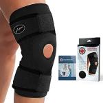 DOCTOR ARTHRITIS Premium Copper Lined Knee Support Brace and Doctor Written Handbook - Guaranteed Relief & Support for Knee Injuries and Other Knee Conditions