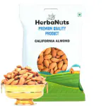 Herbanuts 100% Natural California Almonds 1Kg, Badam Giri