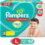 Pampers Diaper Pants Lotion Grap With Aloe Vera - L (42 Pieces)