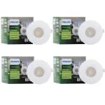 PHILIPS 2W LED Light, Warm White (58914) Flanged Bulb Base, Pack of 4