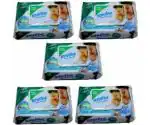 Sensitive Baby Cotton Wipes with Flip Top Soft Cleansing Anti Bacterial Travel Pack Parabeen Free + Aloe and Chamomile with 90 Wipes in 1Pack (Pack Of 5 Sensitive Wipes)