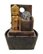 HUENISH Lord Buddha Mini Waterfall Fountain: Home Decor & Gift Item (1731)
