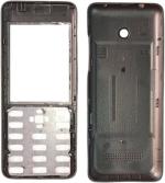 imbi Nokia 206 Black Plastic Front and Back Panel