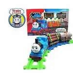 Cuberspeed Cartoon Train Toys for Kids Age 4-5 Years 11 Pcs with Track Set Adventures Small Push Along Engine Gift for Children