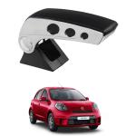 Oshotto Dual Tone Car Armrest Console Black & Chrome Compatible with Nissan Micra