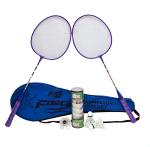 MEGAPLAY (FORCE Badminton Racket + MAXX feather shuttlecock 5 pcs white)SET-COLOR MAY VARY