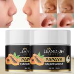 Leandros Papaya Scrub, 50 G Each (Pack Of 2)