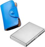 StealODeal Silver Blue 15 Card Holder (Set Of 2)