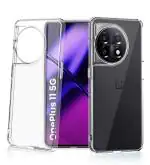 Golden Sand for OnePlus 11 5G Back Case - Ice Crystal Hybrid, Yellow Resistant Coating, Shockproof Back Cover, Transparent PC Military Grade TPU, Crystal Clear