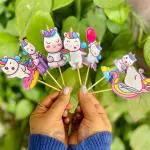 Festiko 21Pcs Unicorn Cupcake, Cake, Baking Decoration For Theme Birthday, Cupcake Topper