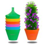 Sqrrl Artificial Flowers for Outdoors, 9 Bundles Artificial Plants & Flowers Outdoor, UV Resistant Faux Flowers Outdoor Fake Flowers for Outside Porch Window Box Decoration