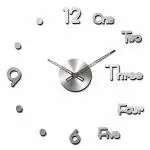 Acrylic DIY Frameless 3D Mirror Sticker Large Wall Clock - AL050-S