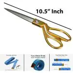 StealODeal Multicolor 10.5 Inch Measuring Inch Tape And Thread Cutter Scissors (Set Of 3)