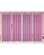 Nissi Pink Striped Cotton Door Curtain 20x200cm DCC LP 001 (Pack of 1)