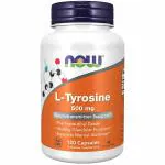 Now Foods L-tyrosine Capsules 500mg -Pack of 120 Capsules