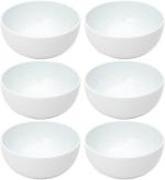 Goodhomes SONAKI Bone China Soup bowl Bone China Soup Bowl (White, Pack of 6)