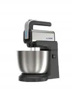 AMION, 400W, 3L Plastic 2 in 1 Hand and Table Top Stand Mixer Combo, Black