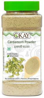 OKAY Natural Cardamom Powder Airtight Pet Jar with Spoon Inside 400 g