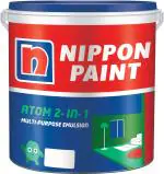 Nippon Paint Atom 2-in-1 Interior and Exterior White Emulsion Wall Paint (1 L)