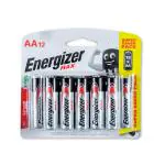 Energizer Max Long Lasting High Performance Batteries| AA Batteries| Pack of 12