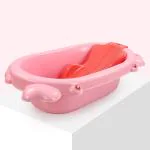 NHR Bathtub, Bath Tub for 0-3 Years Baby, Bath Tub Seat for New Born Baby Bather, (PINK)