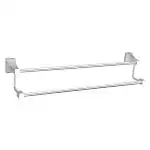 Acetap Delta Fully Brass Double Towel Rod | Towel Bar | Towel Holder 24 inch (Chrome Finish, Wall Mounted for Bathroom)