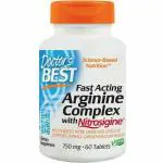 Doctor's Best Fast Acting Arginine Complex with Nitrosigine, 750 mg, 60 Tablets