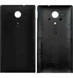 Imbi Black Plastic Back Panel For Sony Xperia Sp Hspa C5302, Sony Sp Lte C5303, Xperia Sp Lte C5306