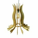 The Shilpkar Interio Decorative Wooden Snake Hanging Lamp Suitable for Living Room