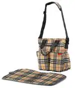 Luvlap Brown Adore Diaper Nappy Bag With Diaper Changing Mat